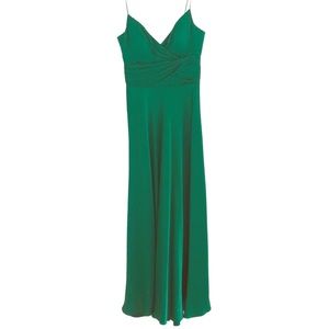 Green evening gown